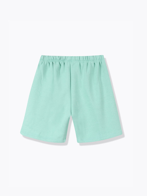 Fleece Sweat Shorts-Mint