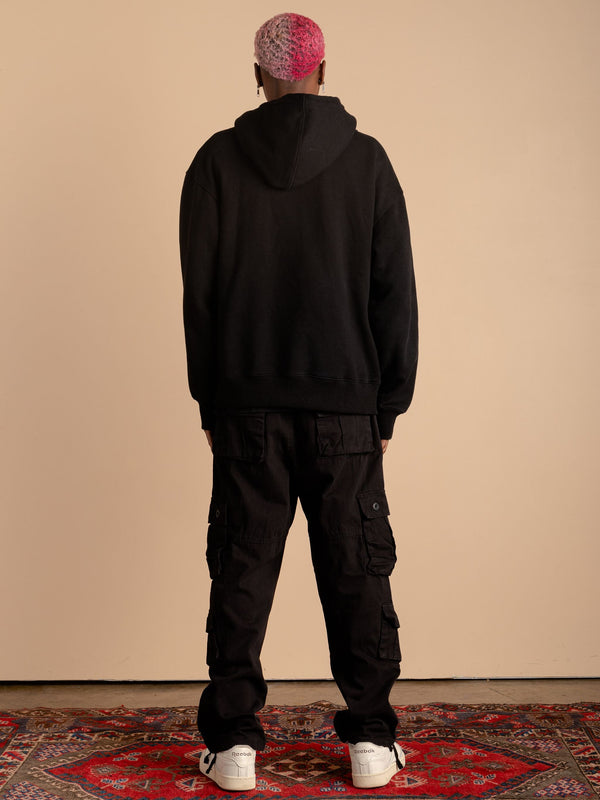 8 Pocket Cargo Pants-Black