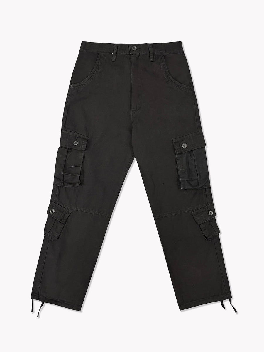 6 Pocket Cargo Pants-Black – Brandon Thorne