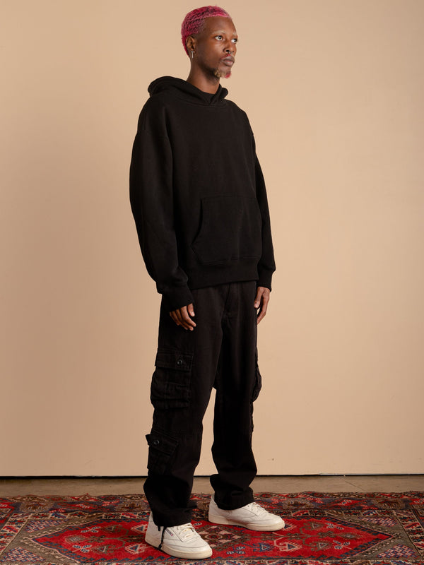 8 Pocket Cargo Pants-Black