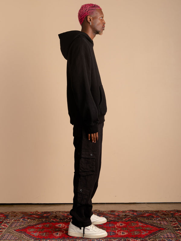 8 Pocket Cargo Pants-Black