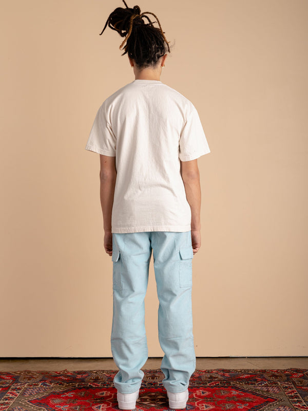 Corduroy Cargo Pants-Sky