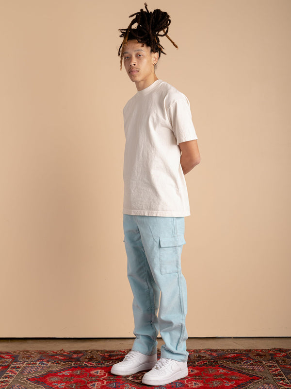 Corduroy Cargo Pants-Sky