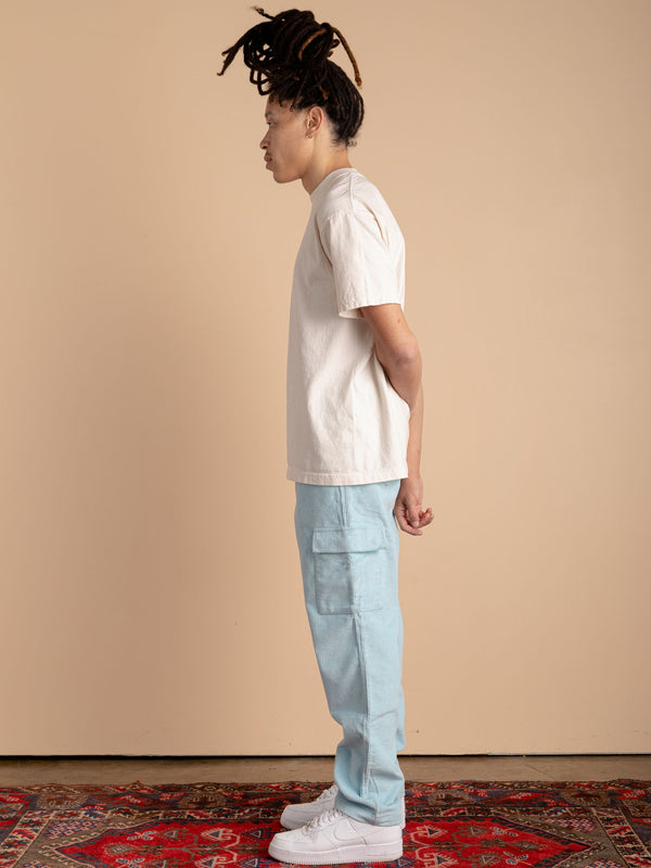 Corduroy Cargo Pants-Sky