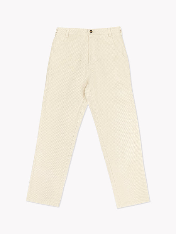 Corduroy Pants-Cream
