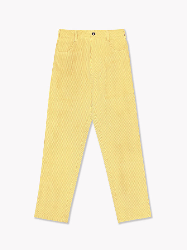 Corduroy Pants-Yellow