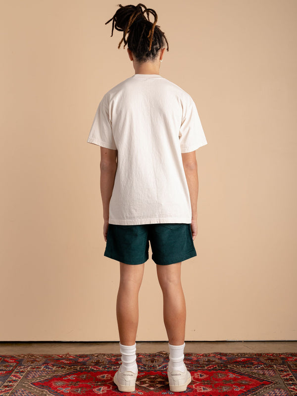 Corduroy Shorts-Emerald