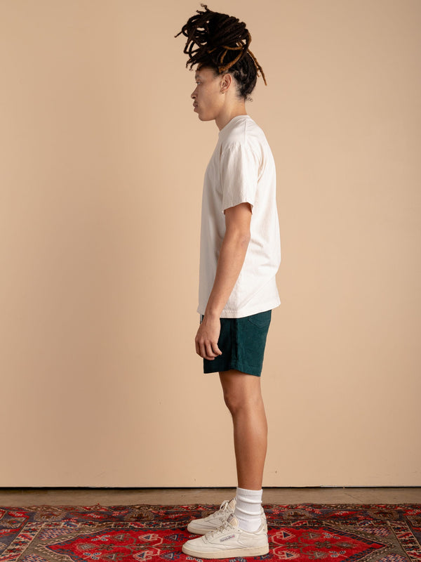 Corduroy Shorts-Emerald