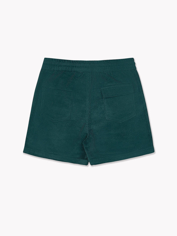 Corduroy Shorts-Emerald