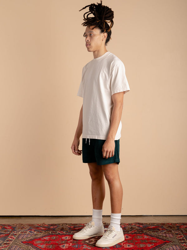 Corduroy Shorts-Emerald