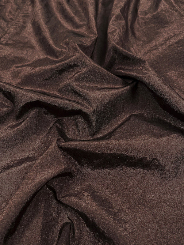 Crinkle Nylon Shorts-Chocolate