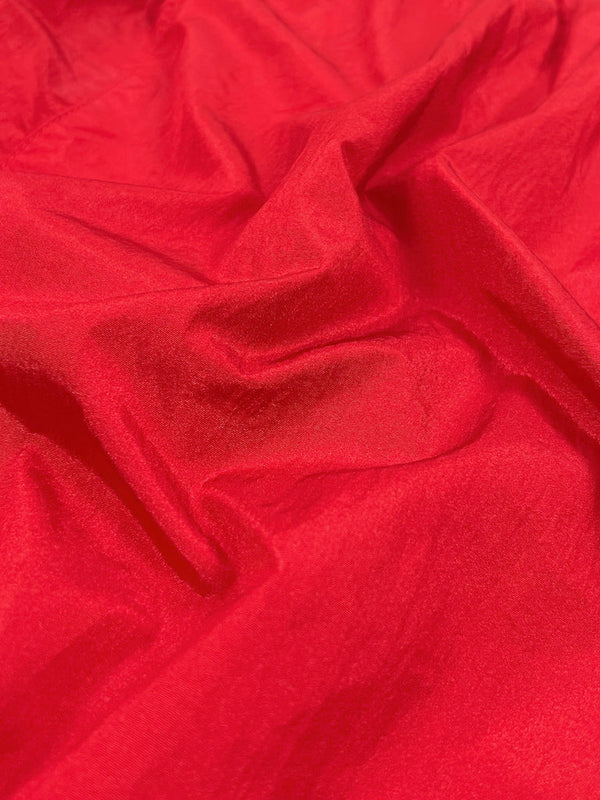 Crinkle Nylon Shorts-Red