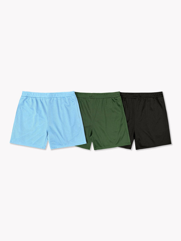 Everyday Mesh Shorts-Black