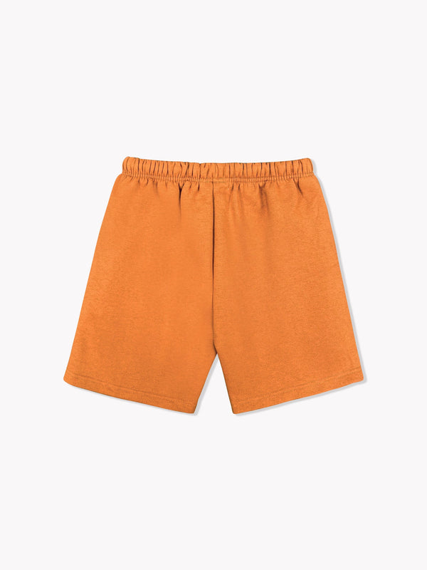 Fleece Sweat Shorts-Burnt Orange