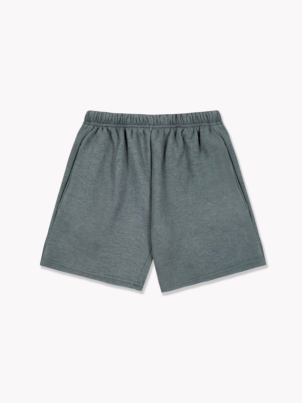 Fleece Sweat Shorts-Dark Grey