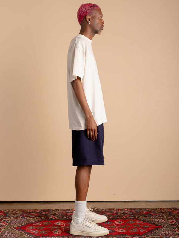 Fleece Sweat Shorts-Navy