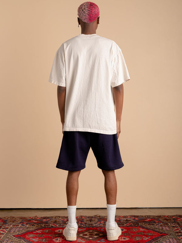 Fleece Sweat Shorts-Navy