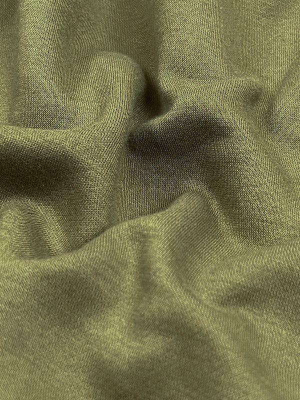 Fleece Sweat Shorts-Olive