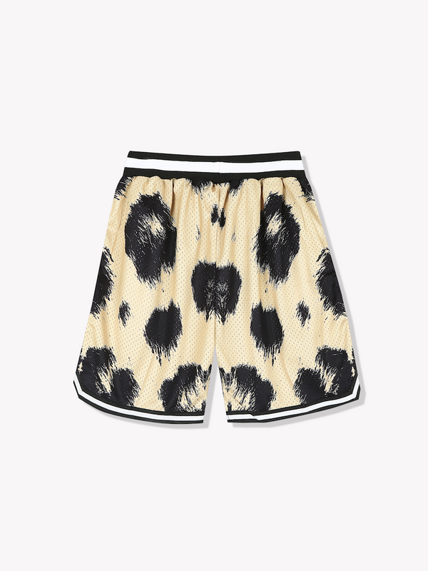 Mesh Basketball Shorts-Leopard