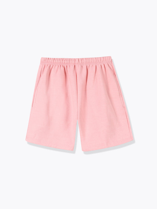 Fleece Sweat Shorts-Pink
