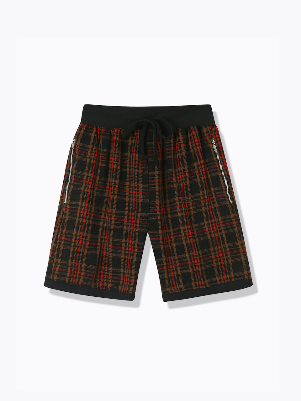 Plaid Basketball Shorts-Black/Red – Brandon Thorne
