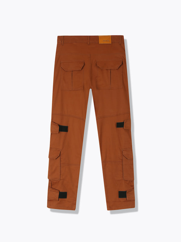 Military Cargo Pants-Rust