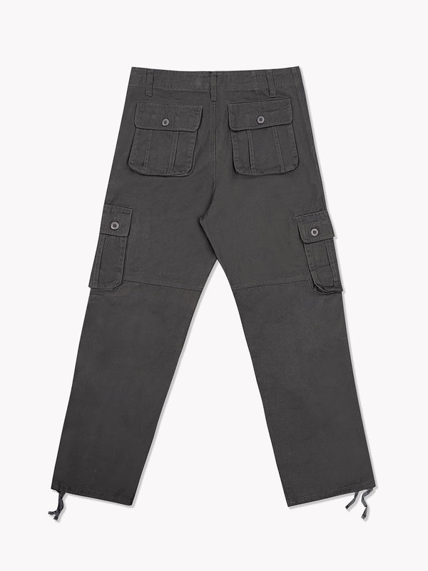6 Pocket Cargo Pants-Grey