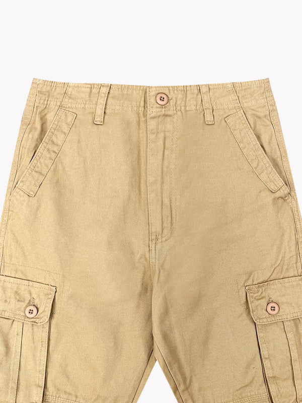 6 Pocket Cargo Pants-Tan