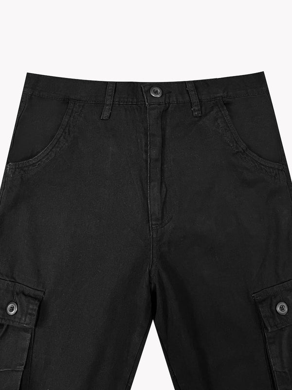 8 Pocket Cargo Pants-Black