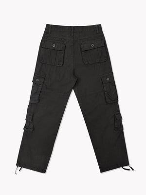 8 Pocket Cargo Pants-Black