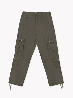 8 Pocket Cargo Pants-Grey