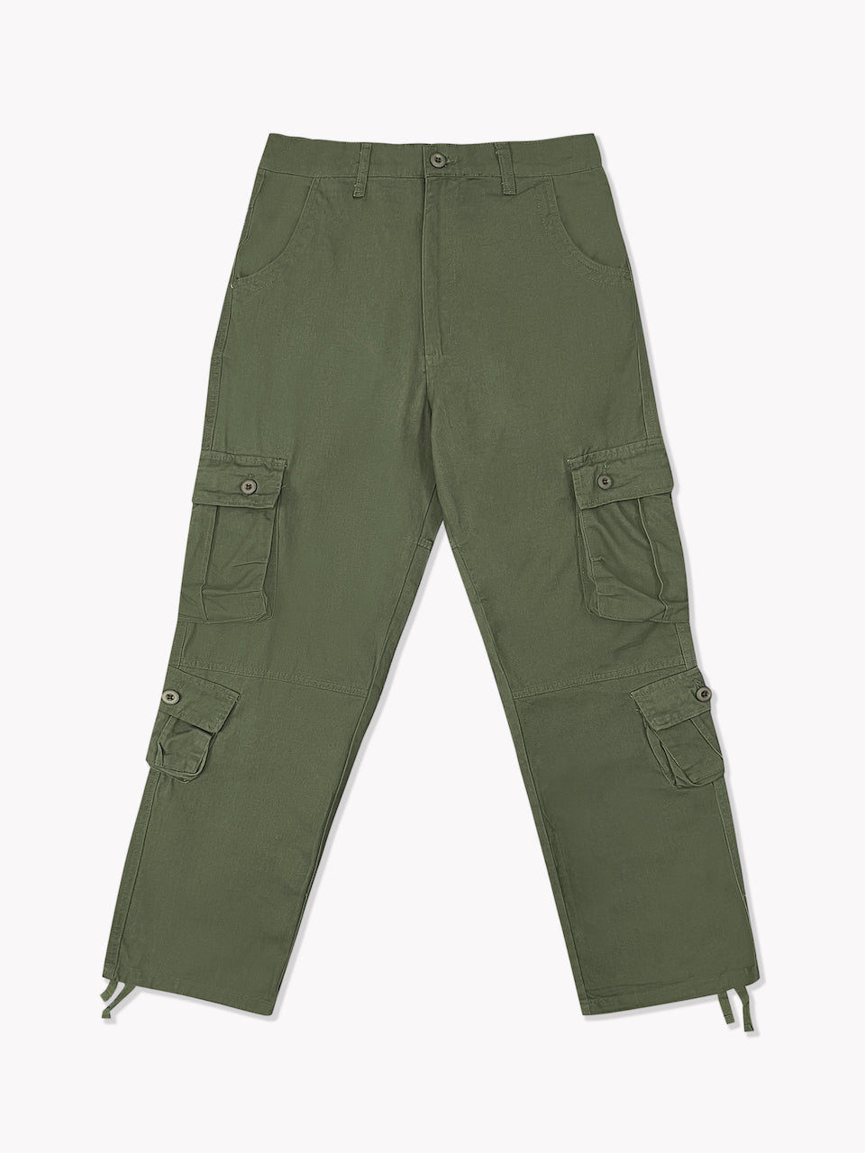 8 Pocket Cargo Pants-Olive