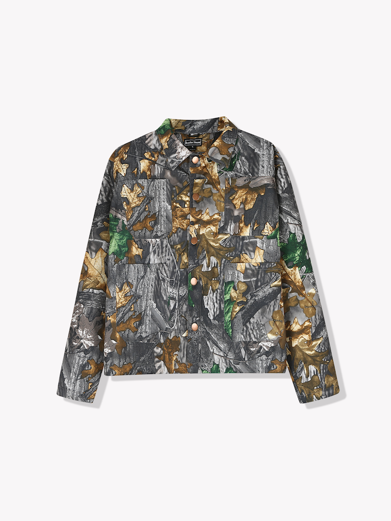 Camo Chore Jacket-Woodland Camo