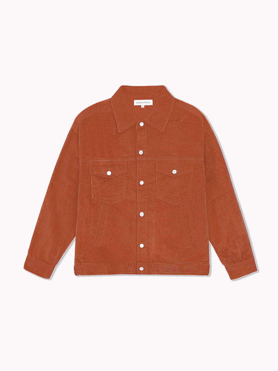 Corduroy Jacket-Burnt Orange - Main Image