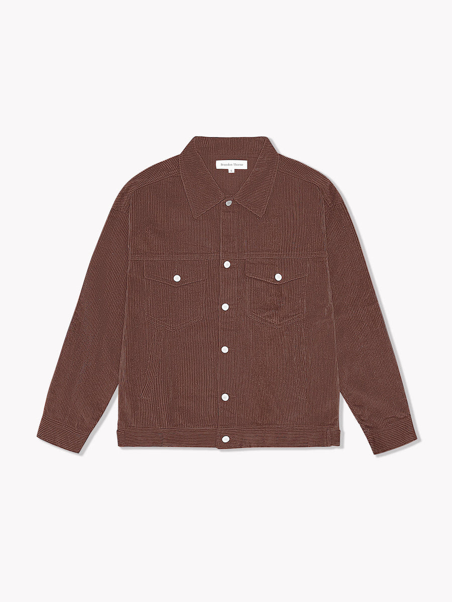 Corduroy Jacket-Chocolate – Brandon Thorne