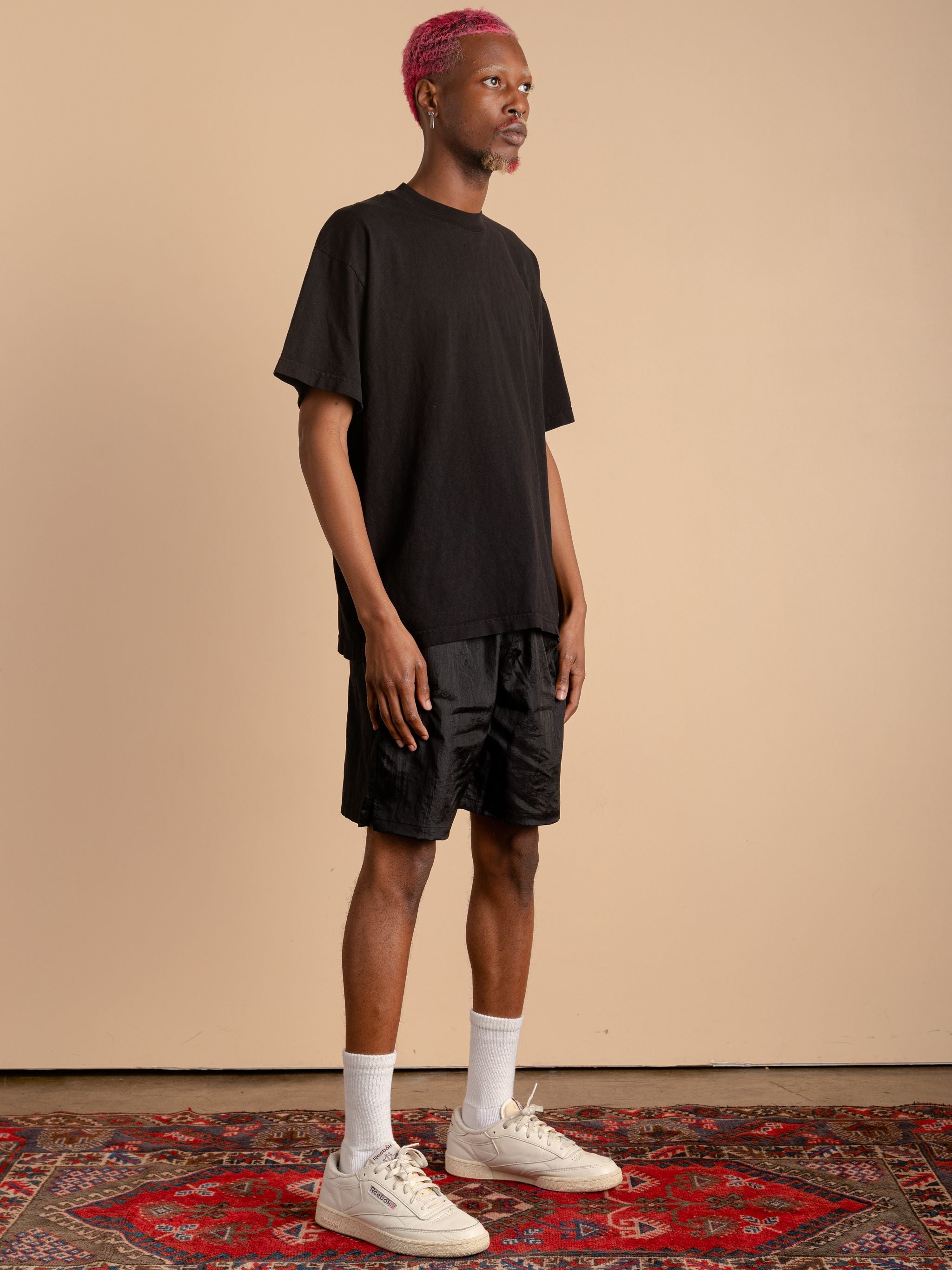 Crinkle Nylon Shorts-Black – Brandon Thorne