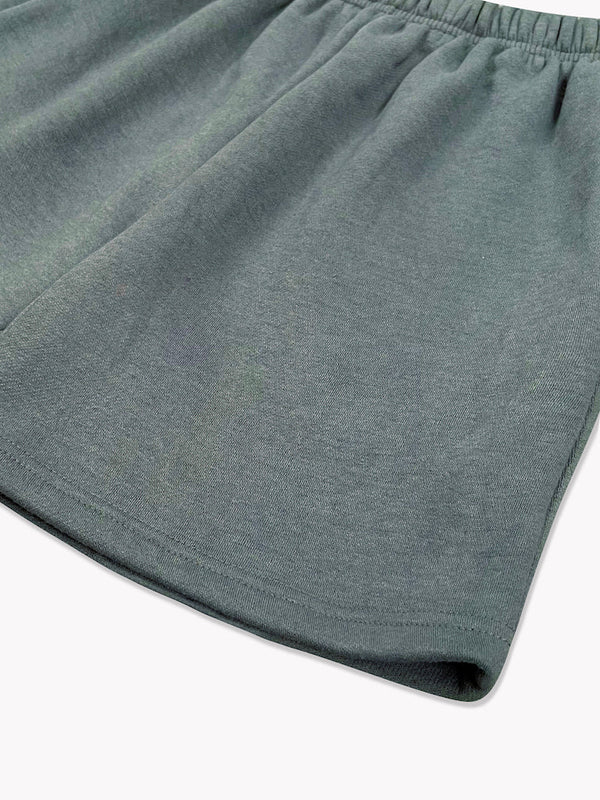 Fleece Sweat Shorts-Dark Grey