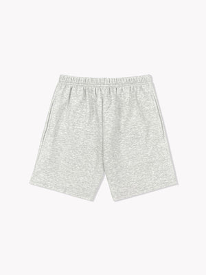 Fleece Sweat Shorts-Light Grey